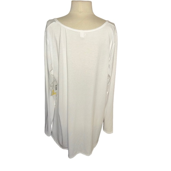 LuLaRoe Lynnae black Long Sleeve Top plus size 3X tee 24 - Picture 3 of 5